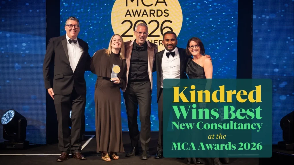 Kindred wins Best New Consultancy at the MCA Awards 2026